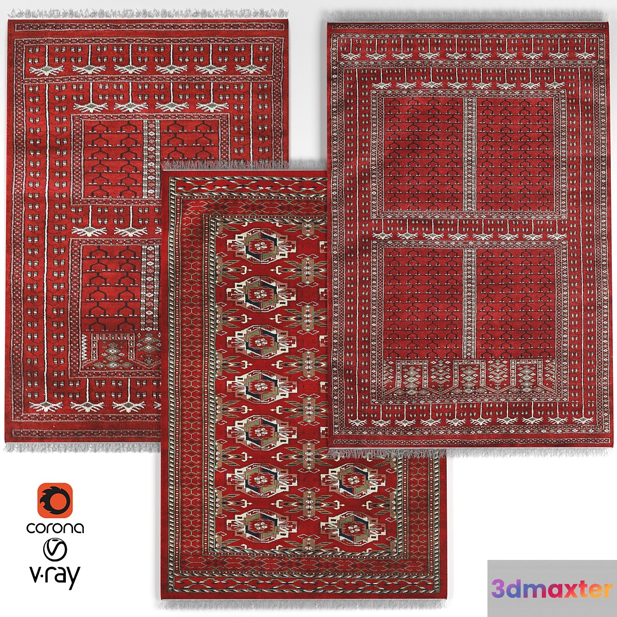 Turkmen rug 3D Max