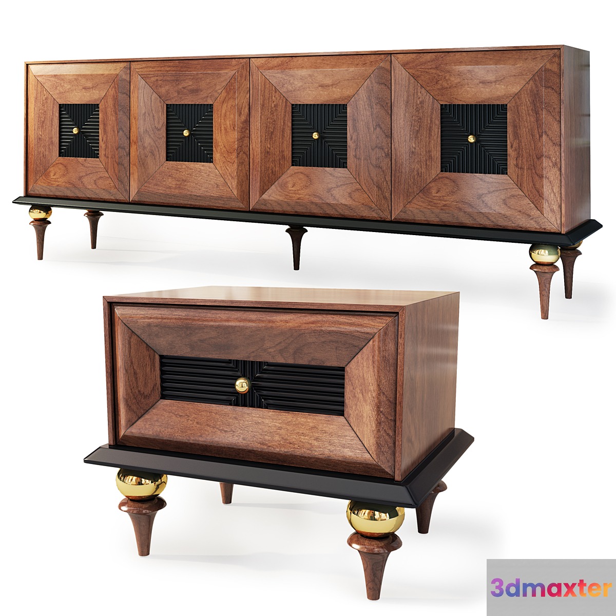Chest _ sideboard and nightstand Art Deco Dicle. Nightstand tv stand by Kargili 3D Max