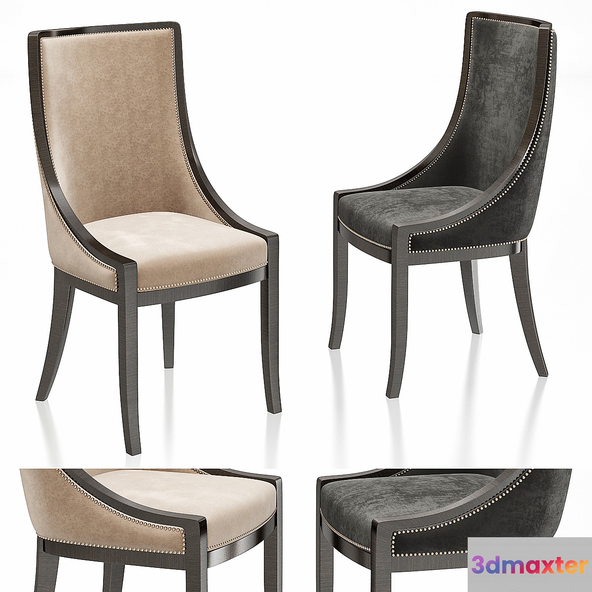 Lexington Talbott Upholstered Host Chair - No.2 3D Max