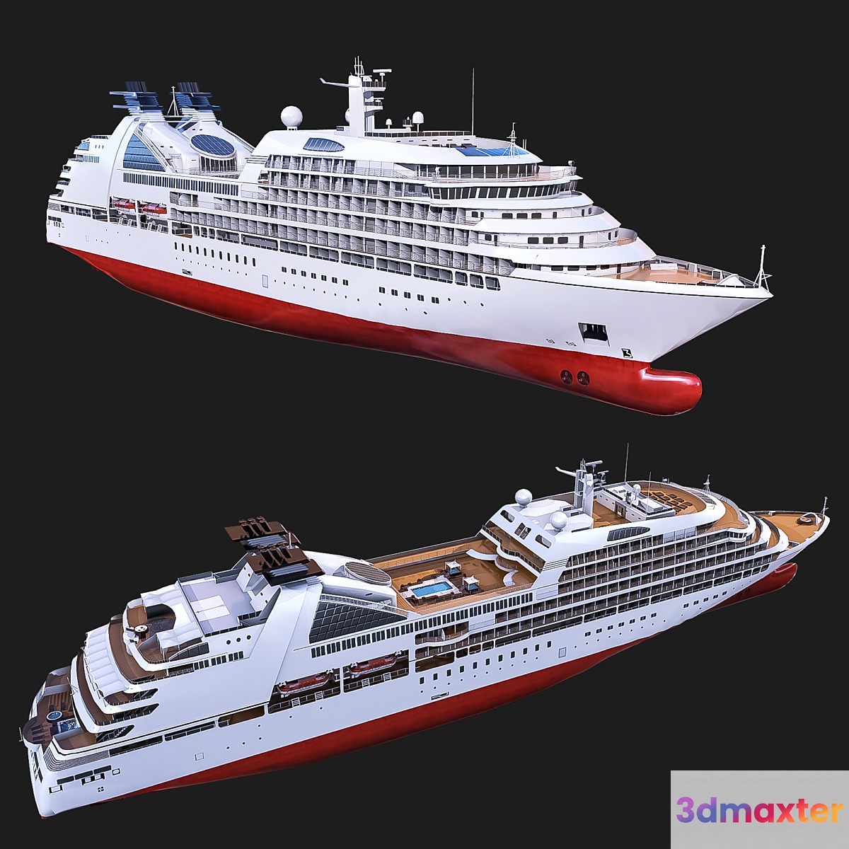 Cruise ship 3D Max