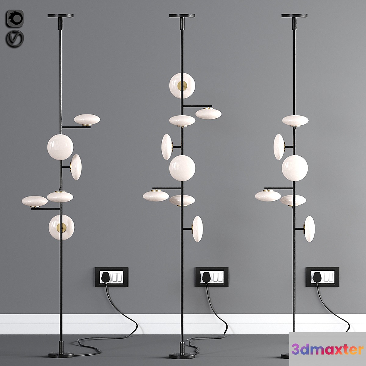 Mami floor lamp 3D Max