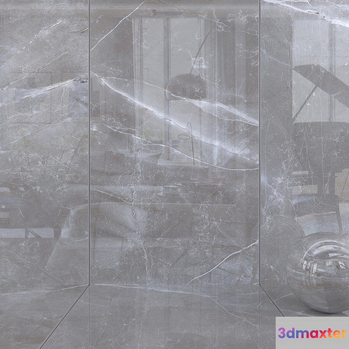 Wall Tiles Lima Fume Set 2 3D Max