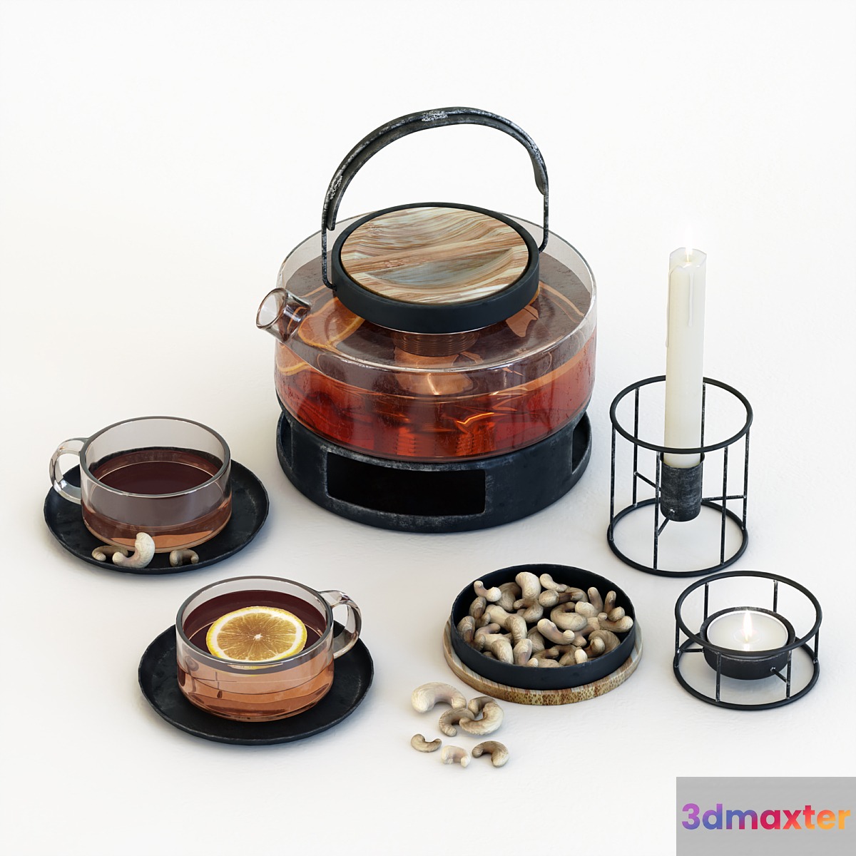 Tea Set # 3 - No.2 3D Max