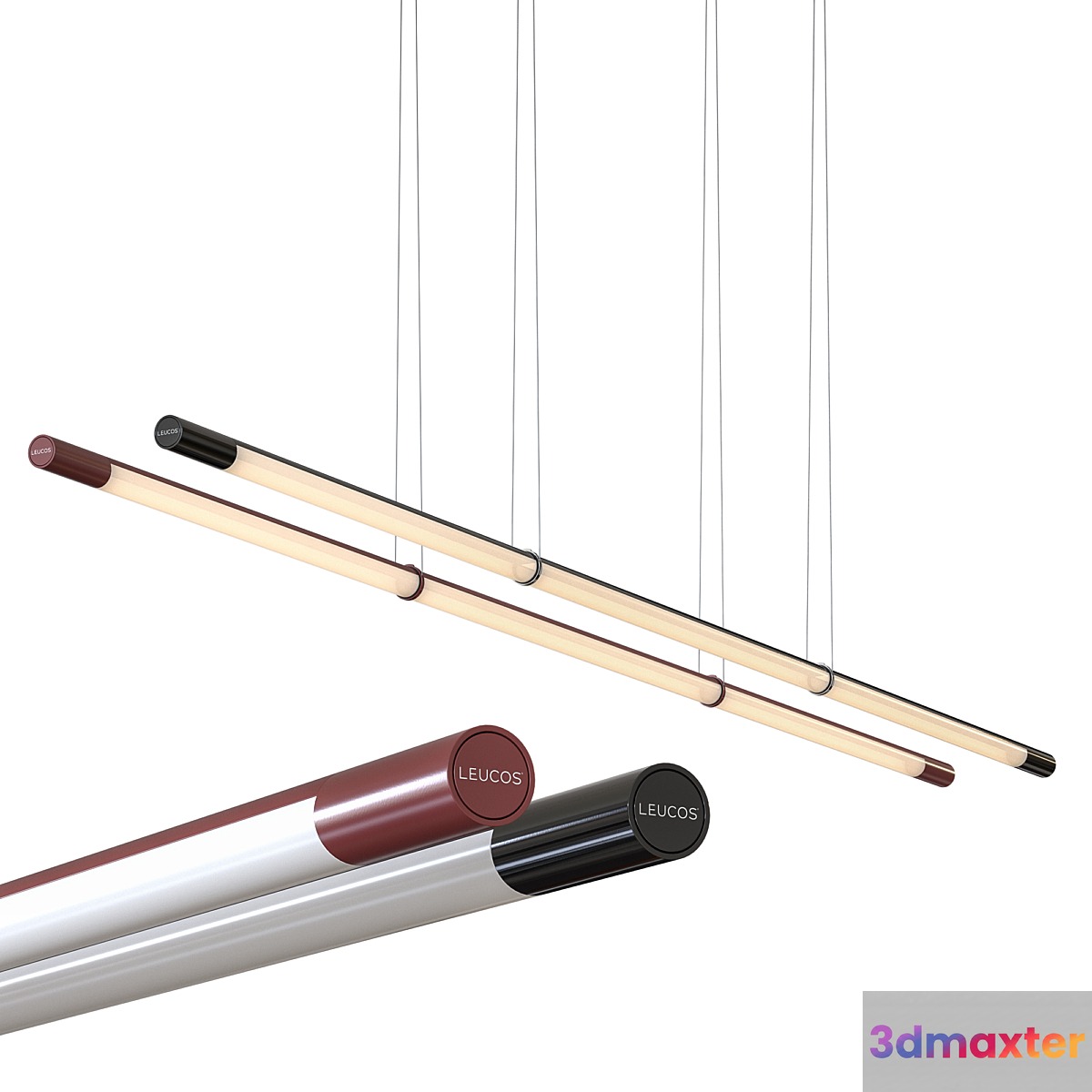 Leucos Volta 120 Suspended Lamp 3D Max