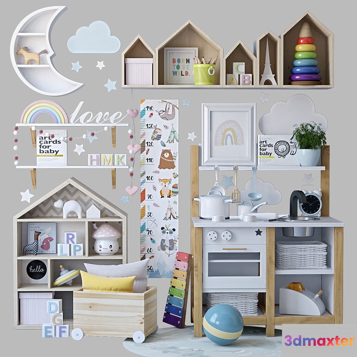 Decor for the nursery 2 3D Max