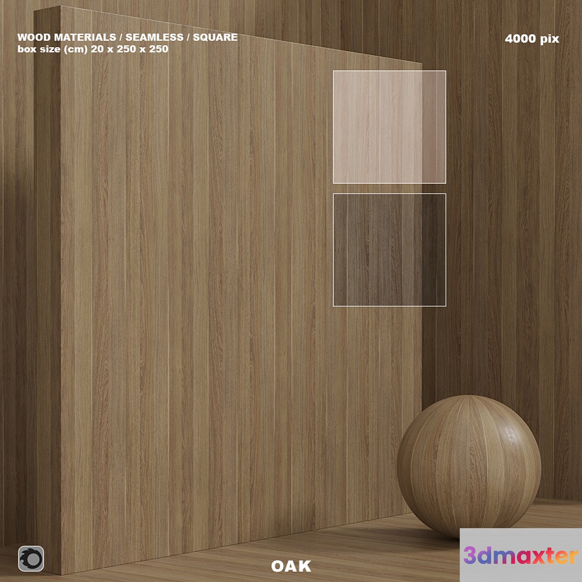 Wood _ oak material (seamless) - set 87 3D Max
