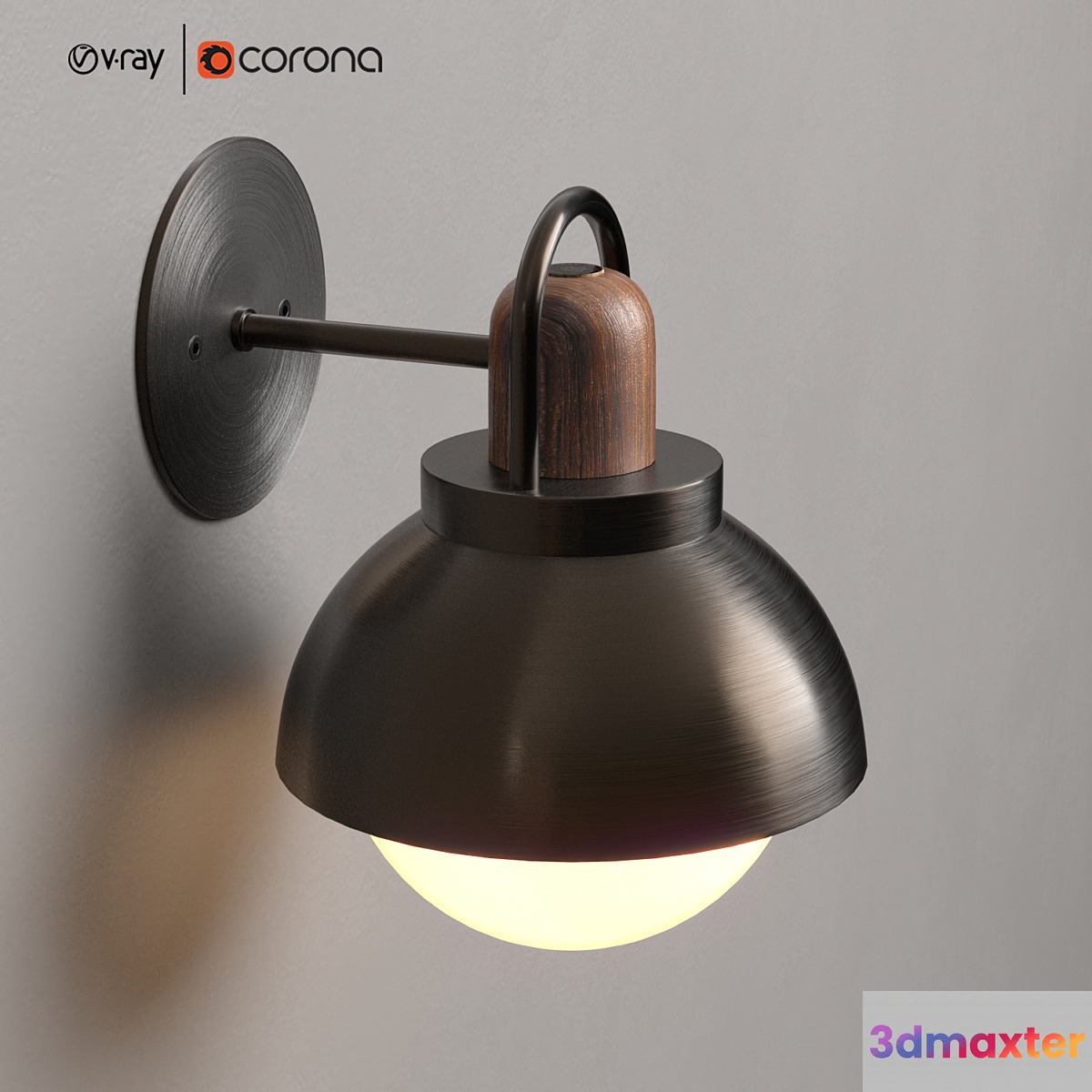 1 Arc Vanity Sconce 3D Max