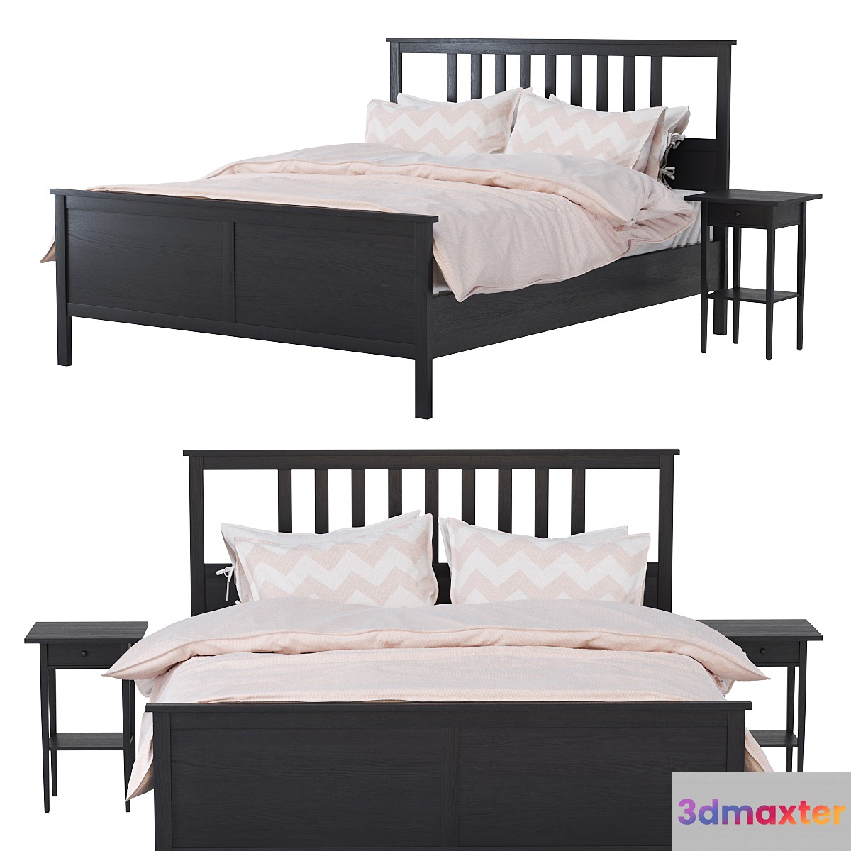 IKEA Hemnes Bed 3D Max