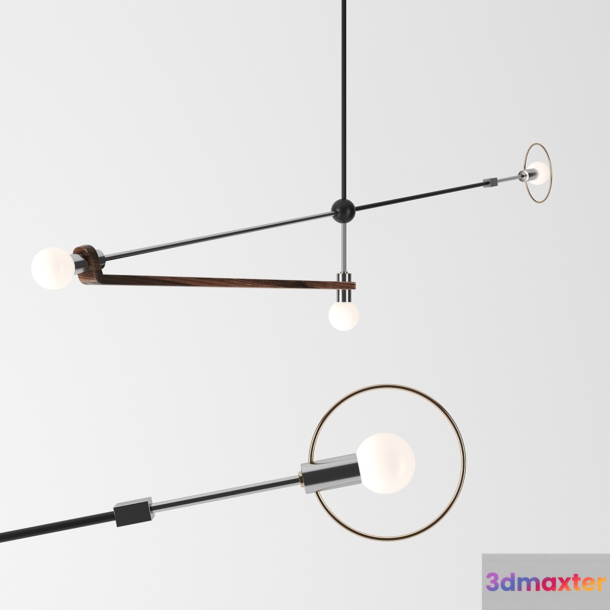 Jean Pascal Gauthier Calder Inspired Artistic Lamps 3D Max