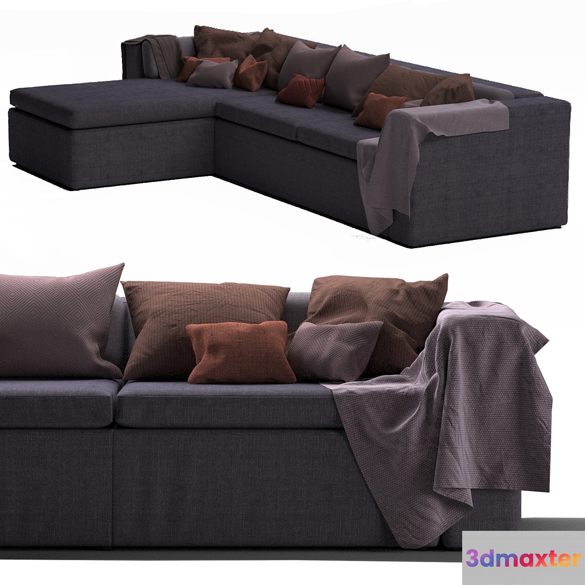 Collins sofa 3D Max