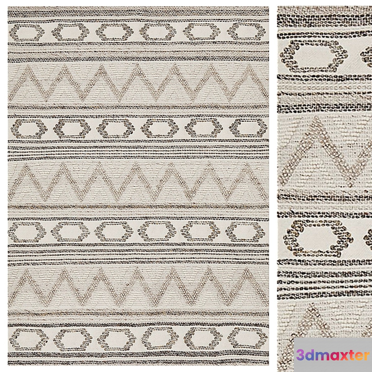 Drilane wool rug 3D Max