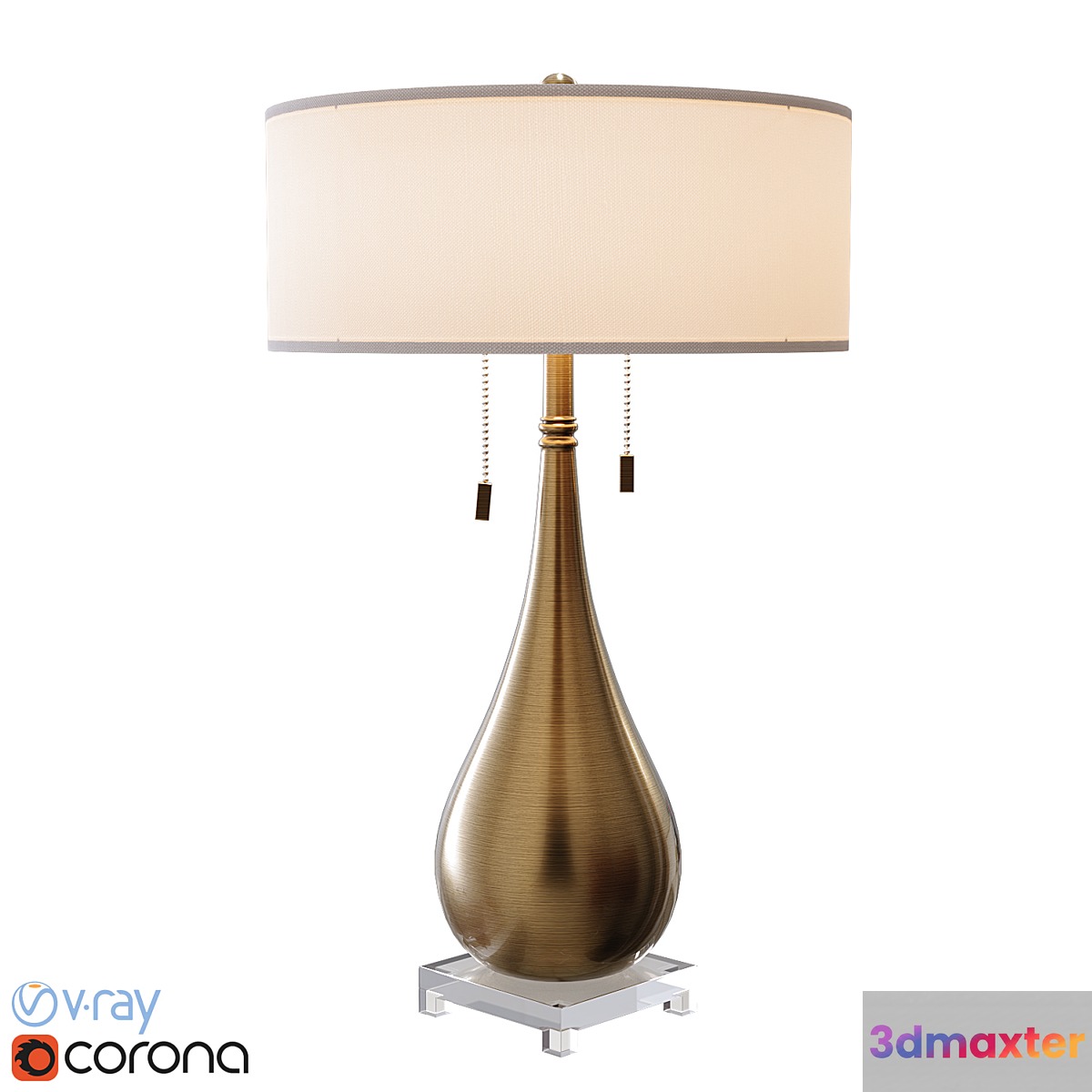 Table lamp Lagrima 3D Max
