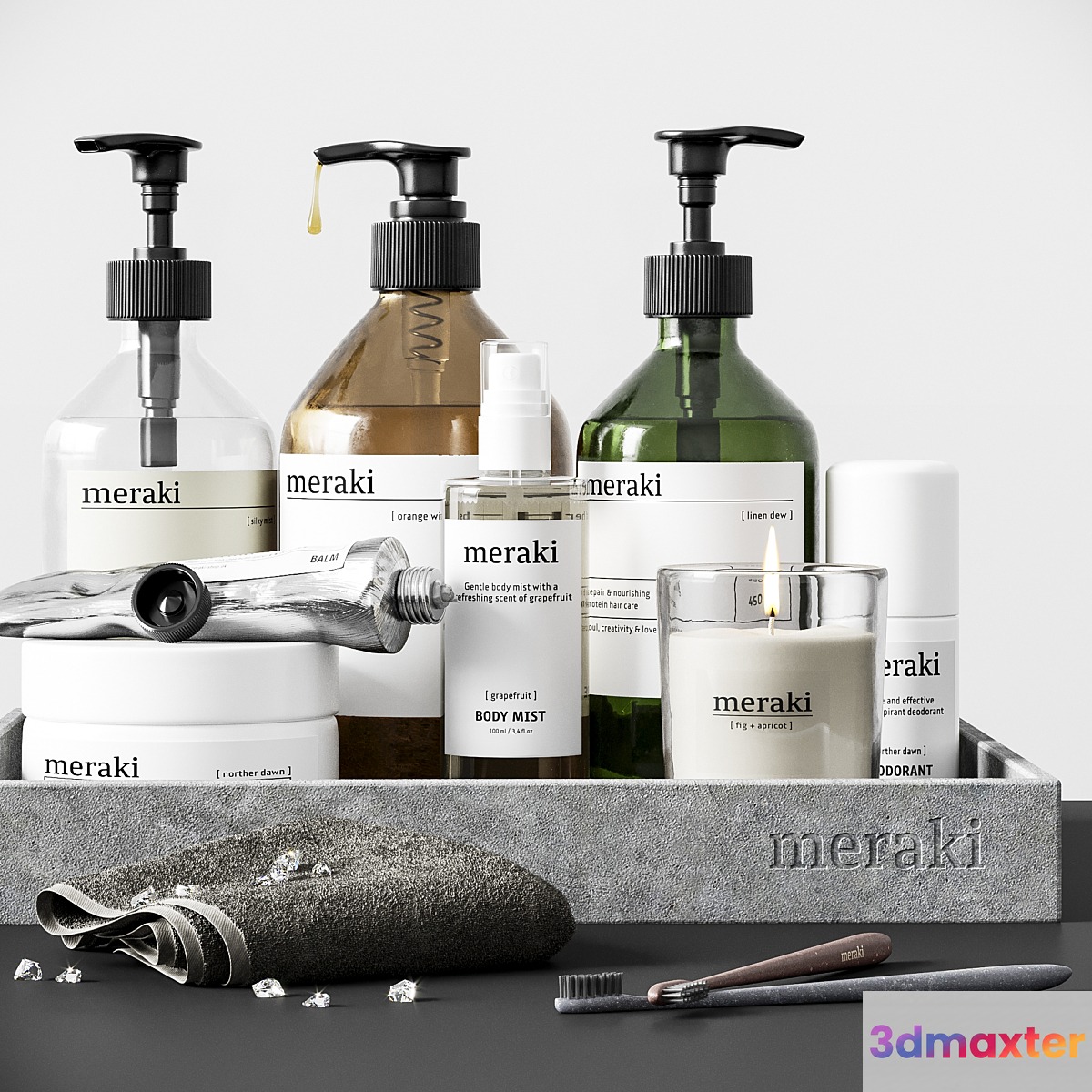 Meraki Bathroom Set 4 3D Max
