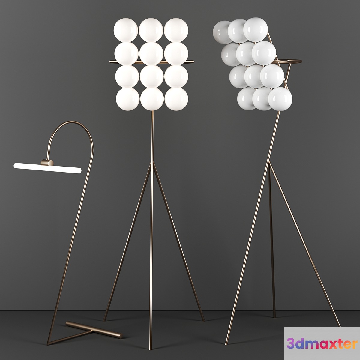 Niclas jorgensen floor lamps 3D Max