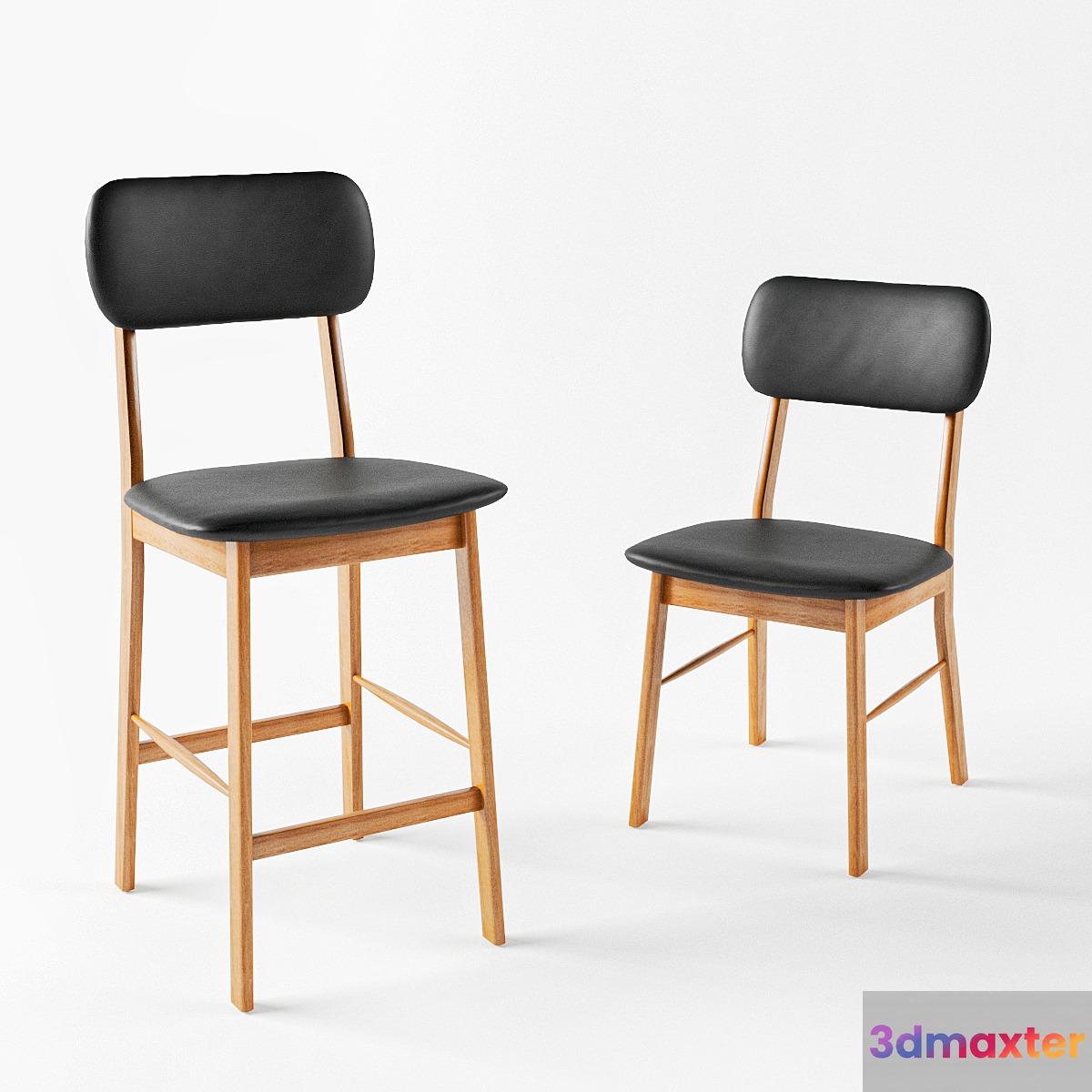 Watford La Redoute bar or counter stool and chair 3D Max