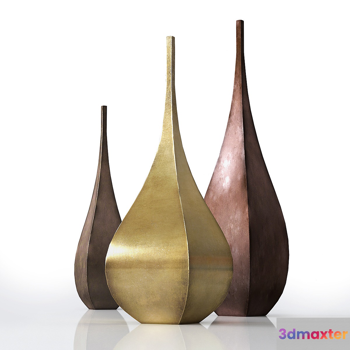 DeCastelli Shimla & Jaipur Vases set 3D Max