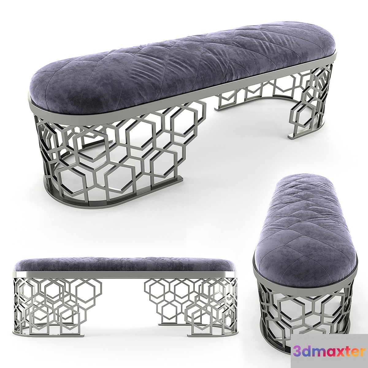 Bench Fratelli Longhi Amanda 3D Max