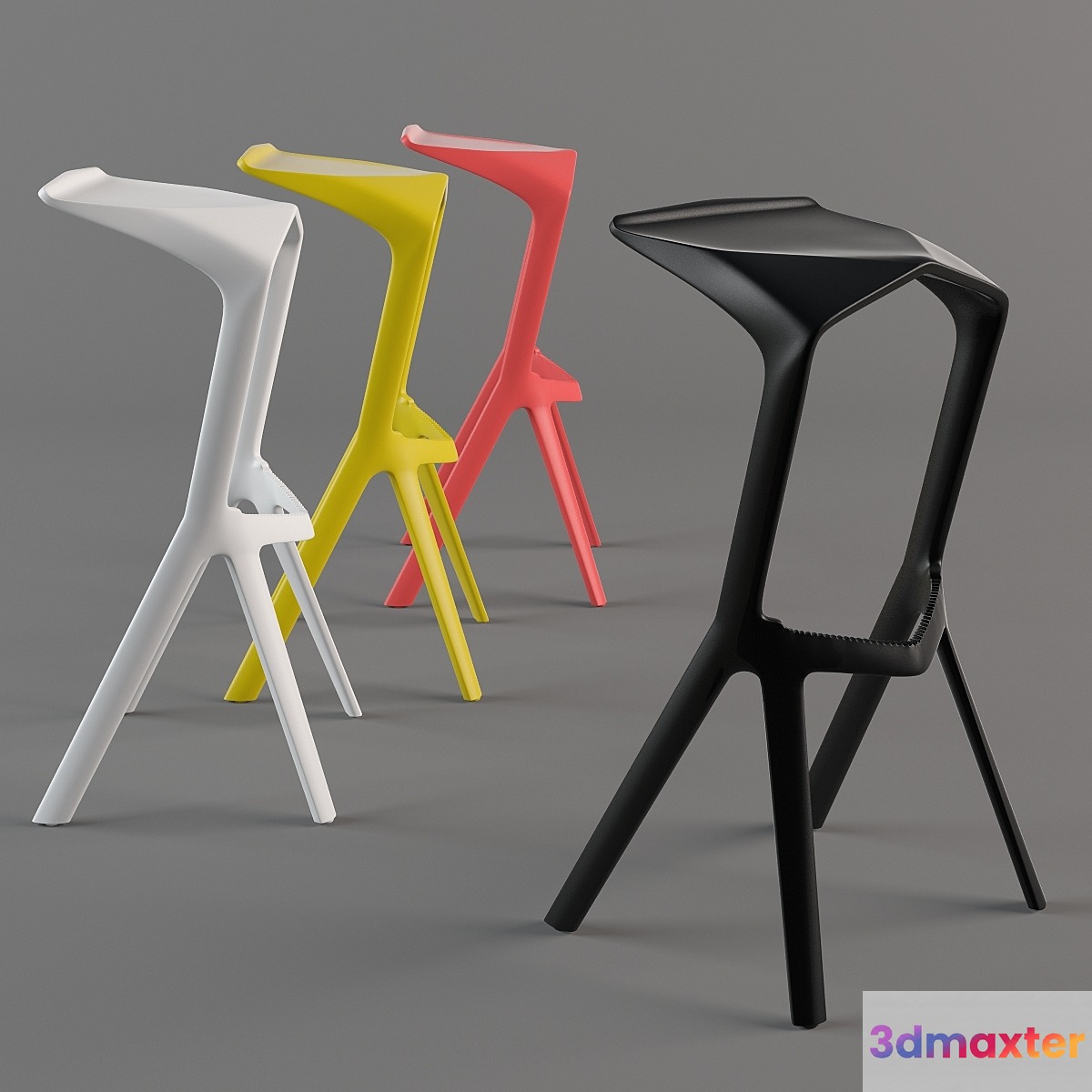 Miura stool 3D Max