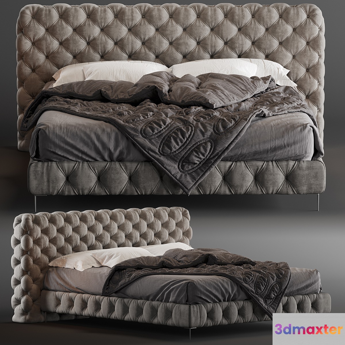 BED ASTON NIGHT 3D Max