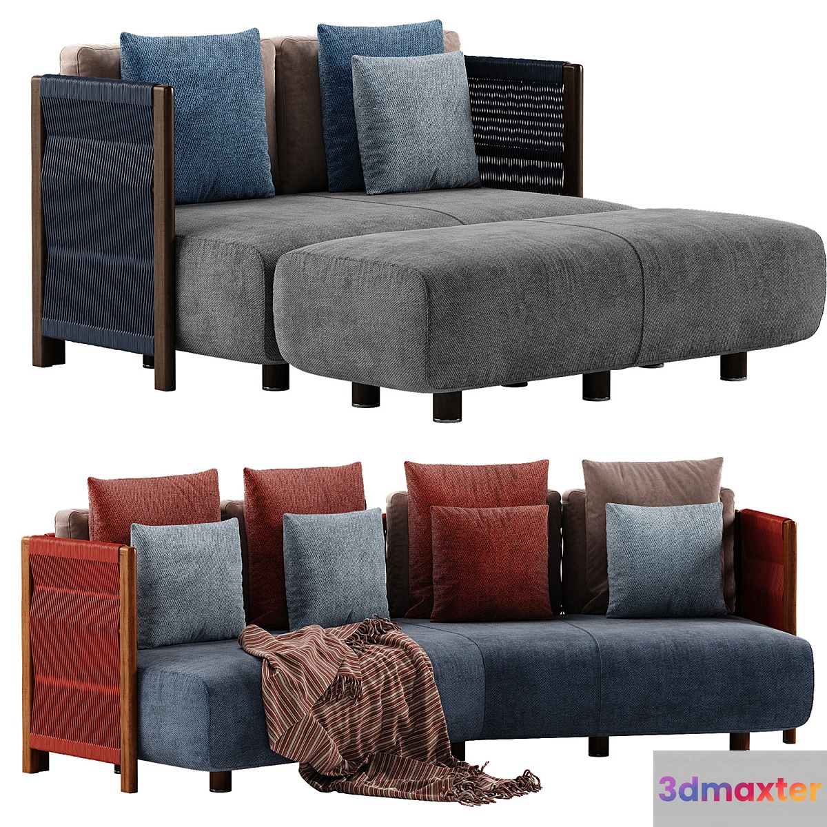 Exteta Levante sofa 2 3D Max
