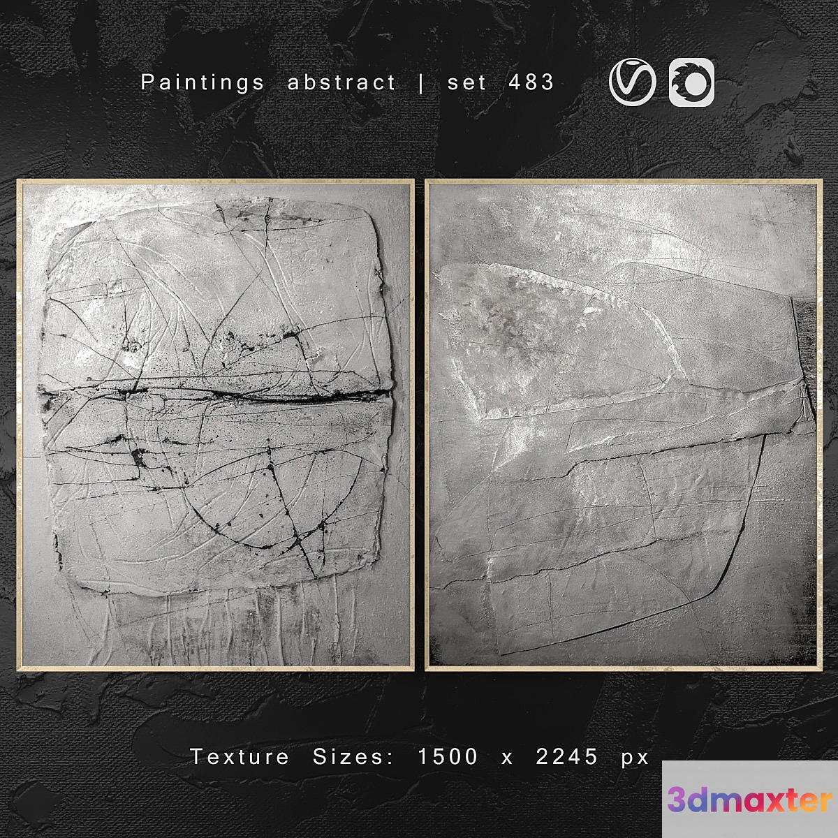 Paintings abstract | set 483 3D Max