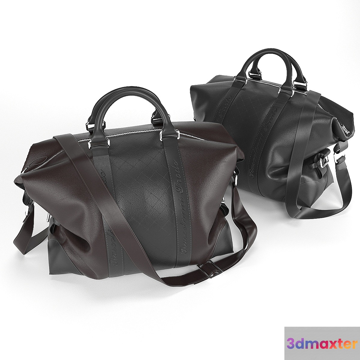 leather bag 3D Max