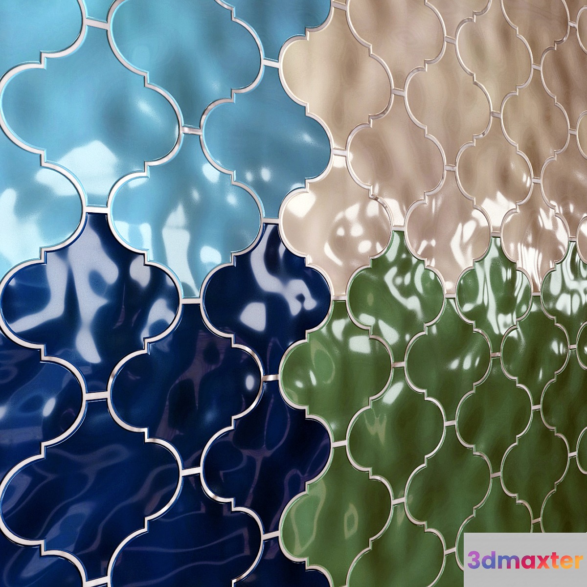 Ceramic tile Kerama Marazzi Arabesque Majolica 3D Max
