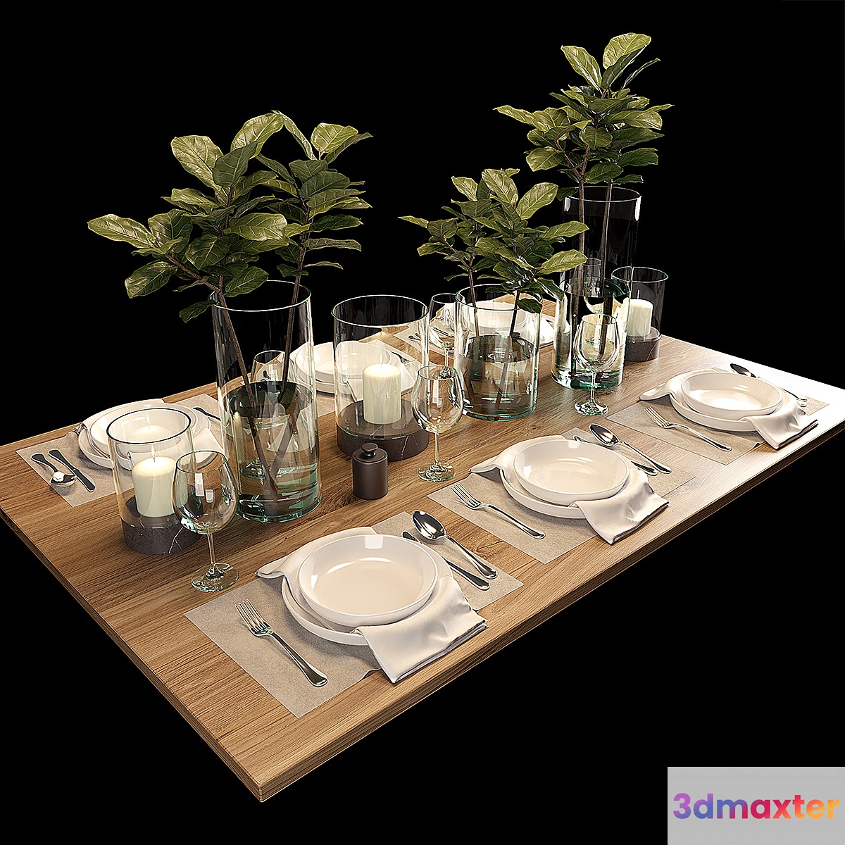 Table setting 1 3D Max