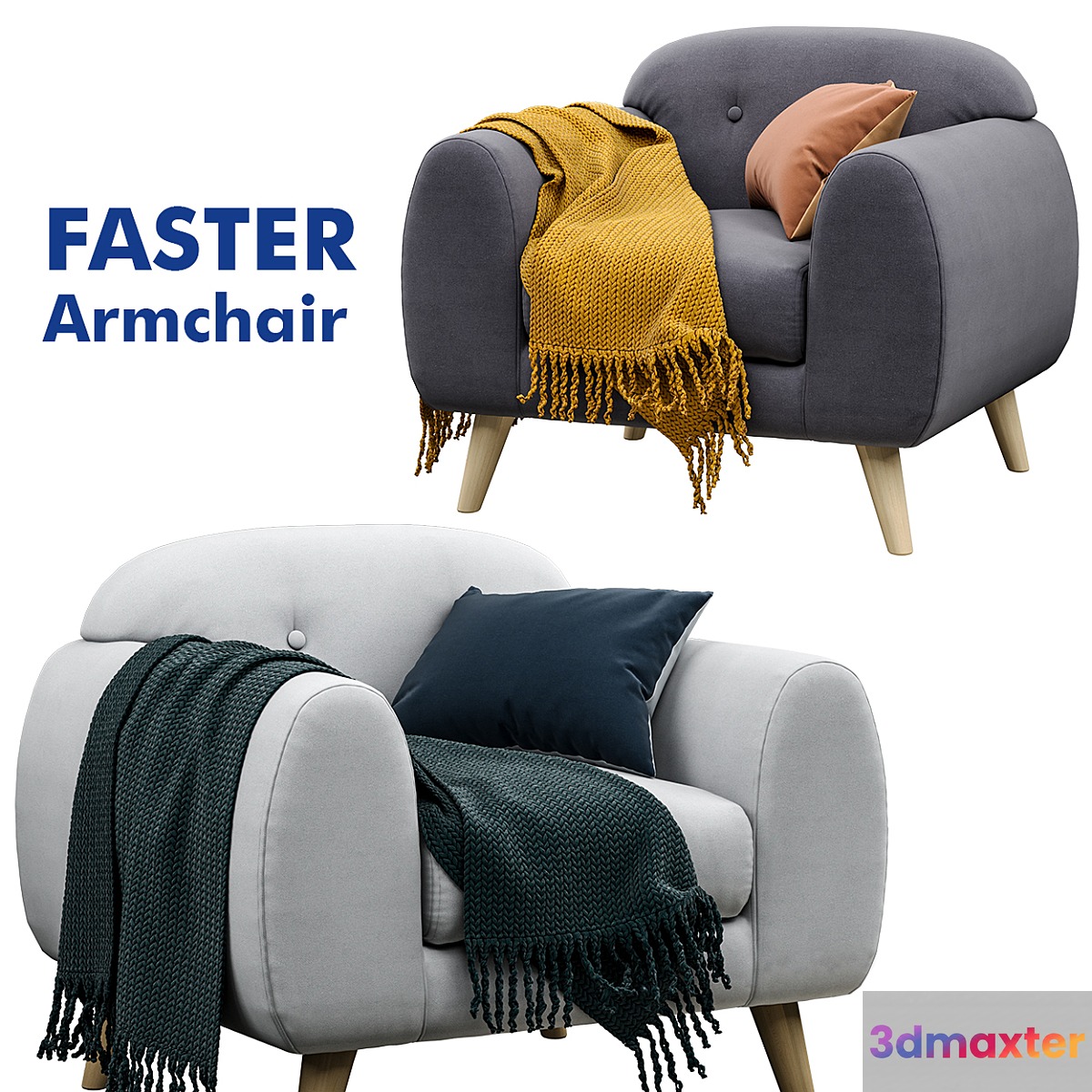 Armchair Jysk FASTER 3D Max