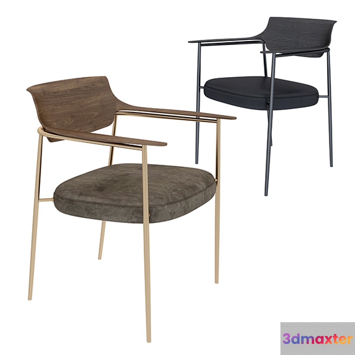 Ella dining chair 3D Max