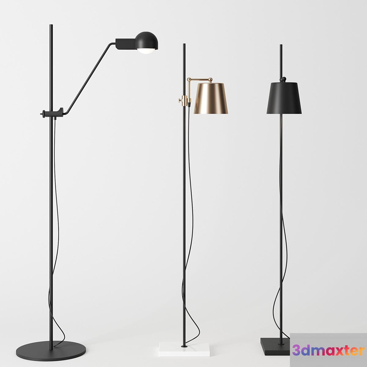 Floor lamps by karakter copenhagen 3D Max