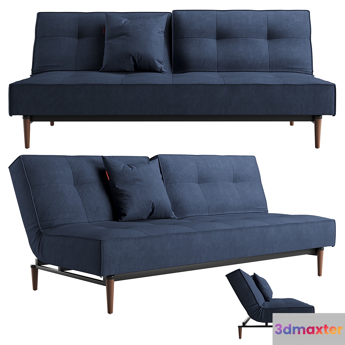 Splitback sofa 3D Max