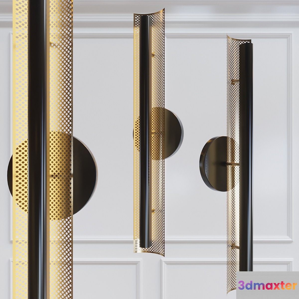 Perforated LED Sconce 3D Max