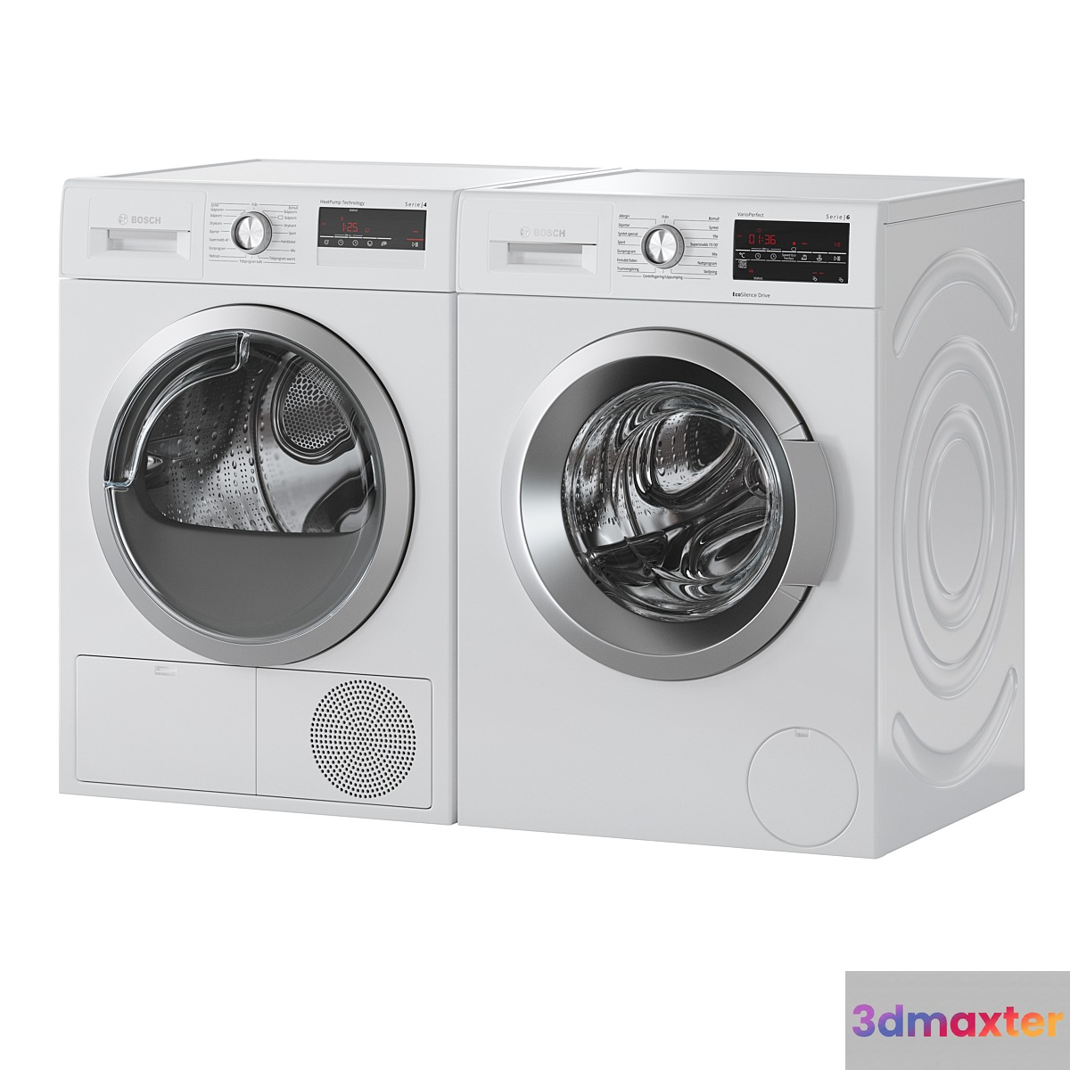 Bosch Washer Serie 6 Dryer Serie 4 Laundry Room