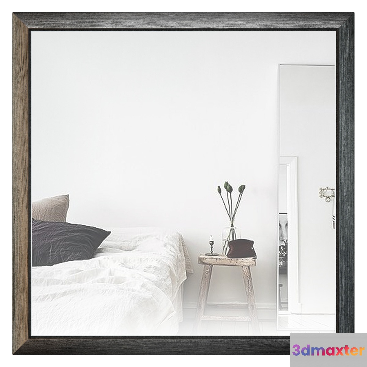 Newport Square Mirror COFT123x123-NPRT-MR 3D Max