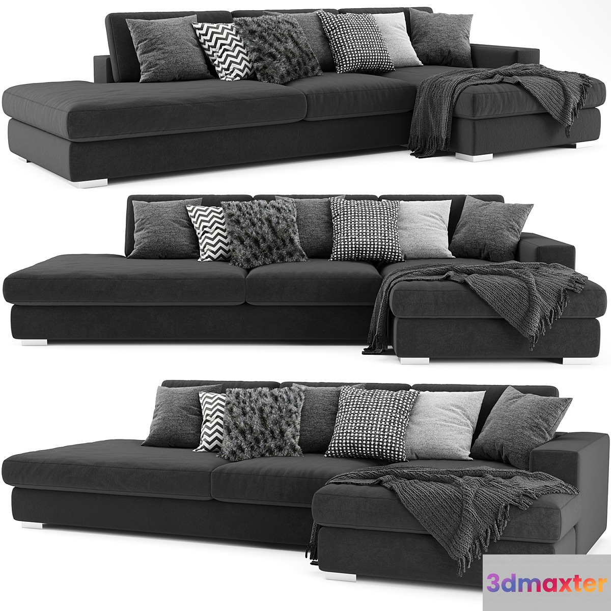 BoConcept Cenova Chaise Longue Sofa 2 3D Max