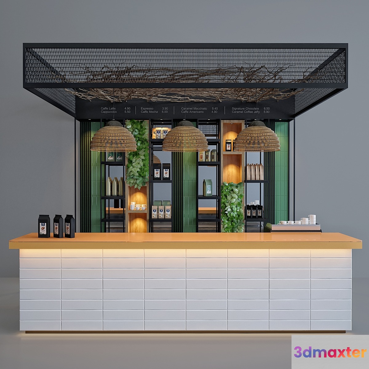 Coffee bar 3D Max