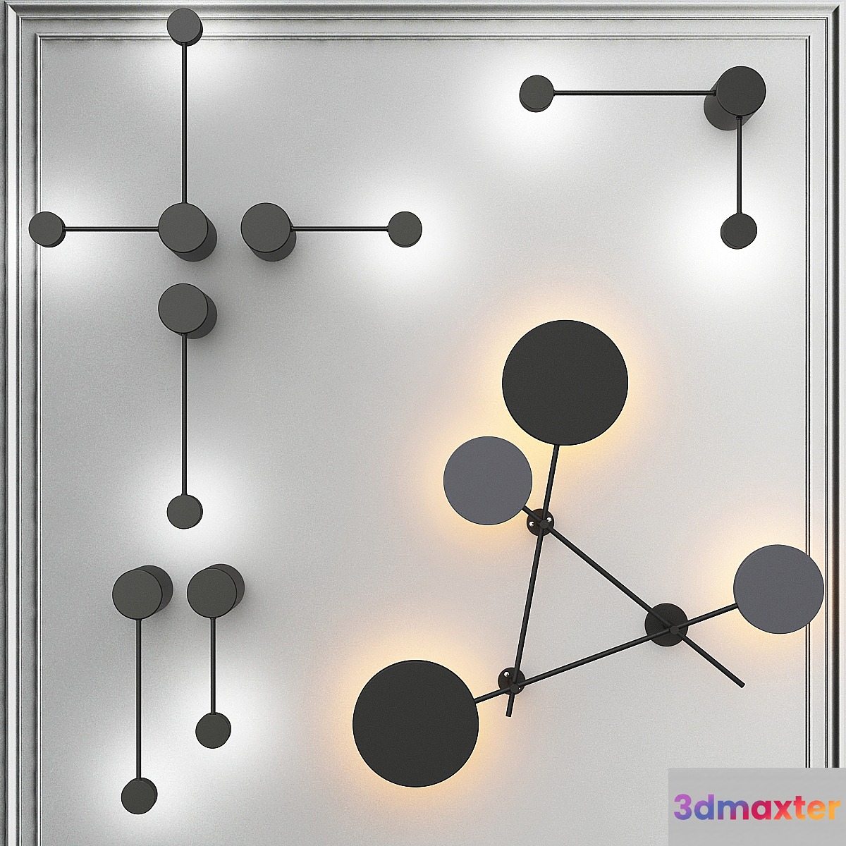 Collection Minimalist Wall Lamps 3D Max