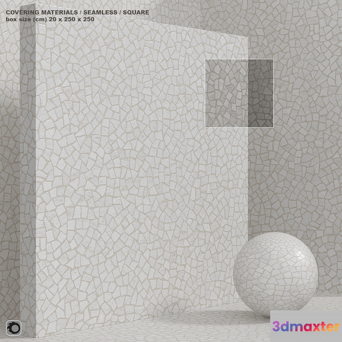 Material (seamless) - stone terrazzo tile set 131 3D Max
