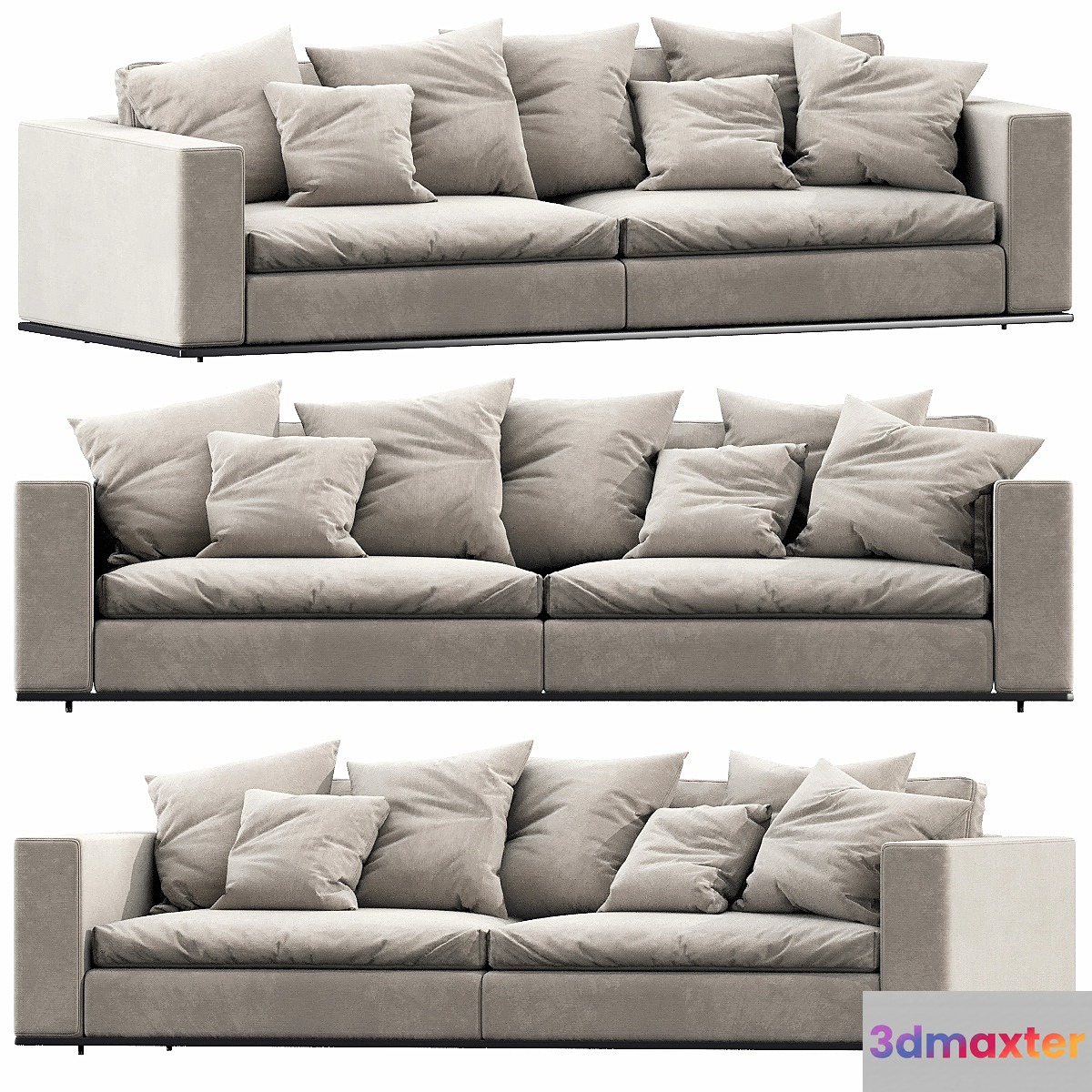 Minotti hamilton 3D Max