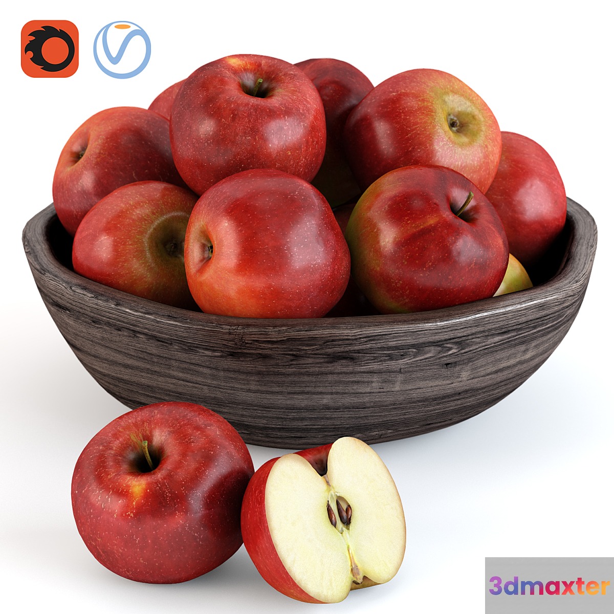 Apples (set-1) 3D Max