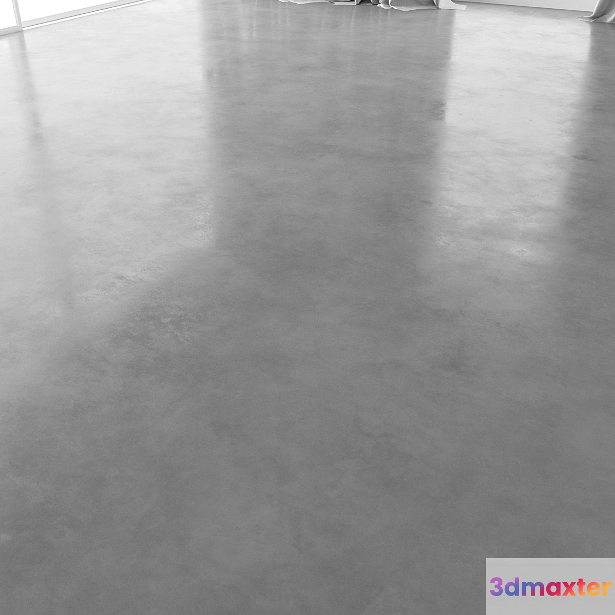 Polished Concrete floor 1 3D Max