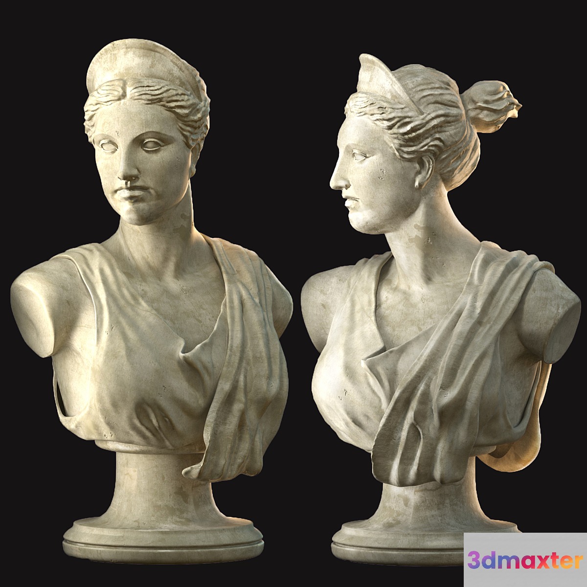 Greek bust 3D Max