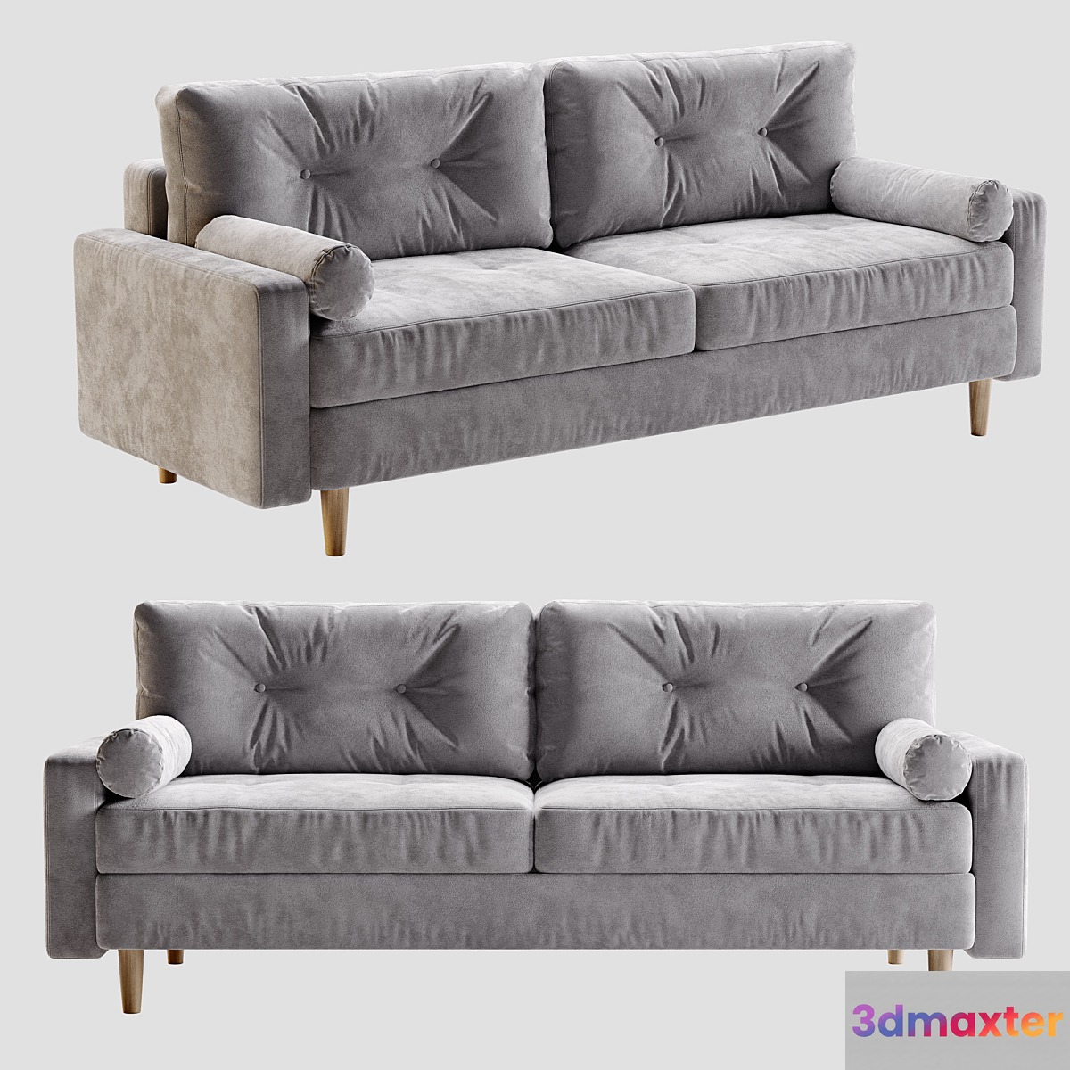 Sofa Deans Sherst Gray 3D Max