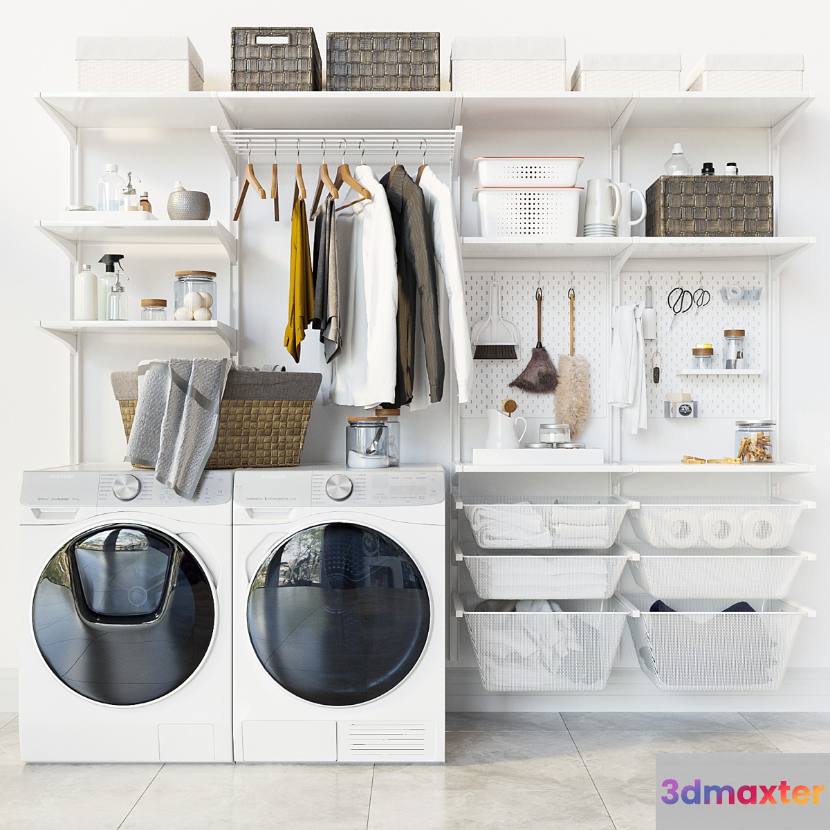 IKEA wall module Algot 13 ikea BOAXEL БОАКСЕЛЬ _ washing machine