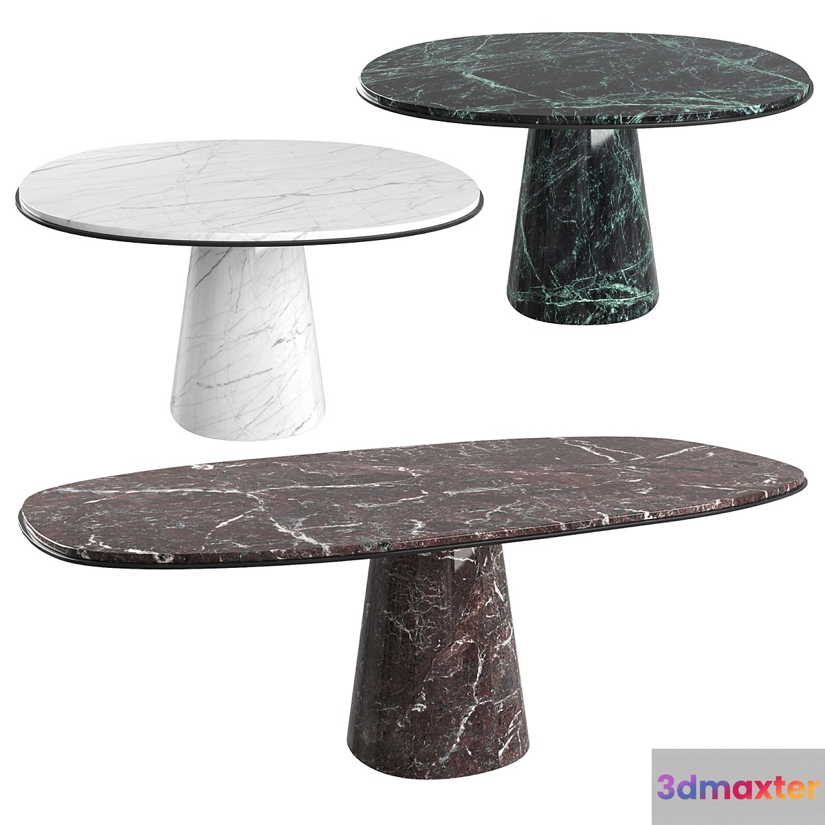 Table Meridiani OWEN 210_140 by Andrea Parisio 3D Max