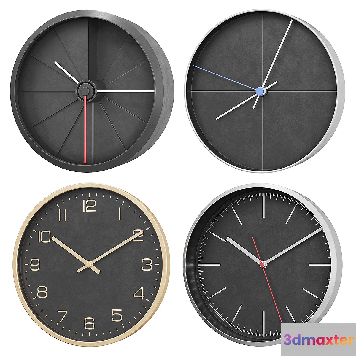 Wall clock (v1) 3D Max