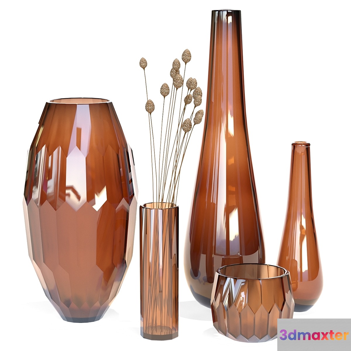 Klassik Studio Vases (Amber Set) 3D Max