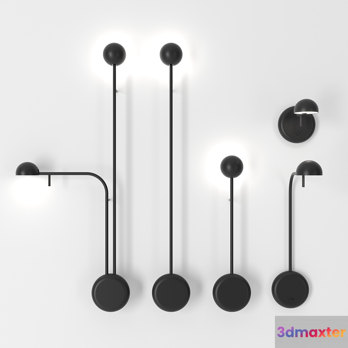 Pin wall lamps by Vibia 3D Max