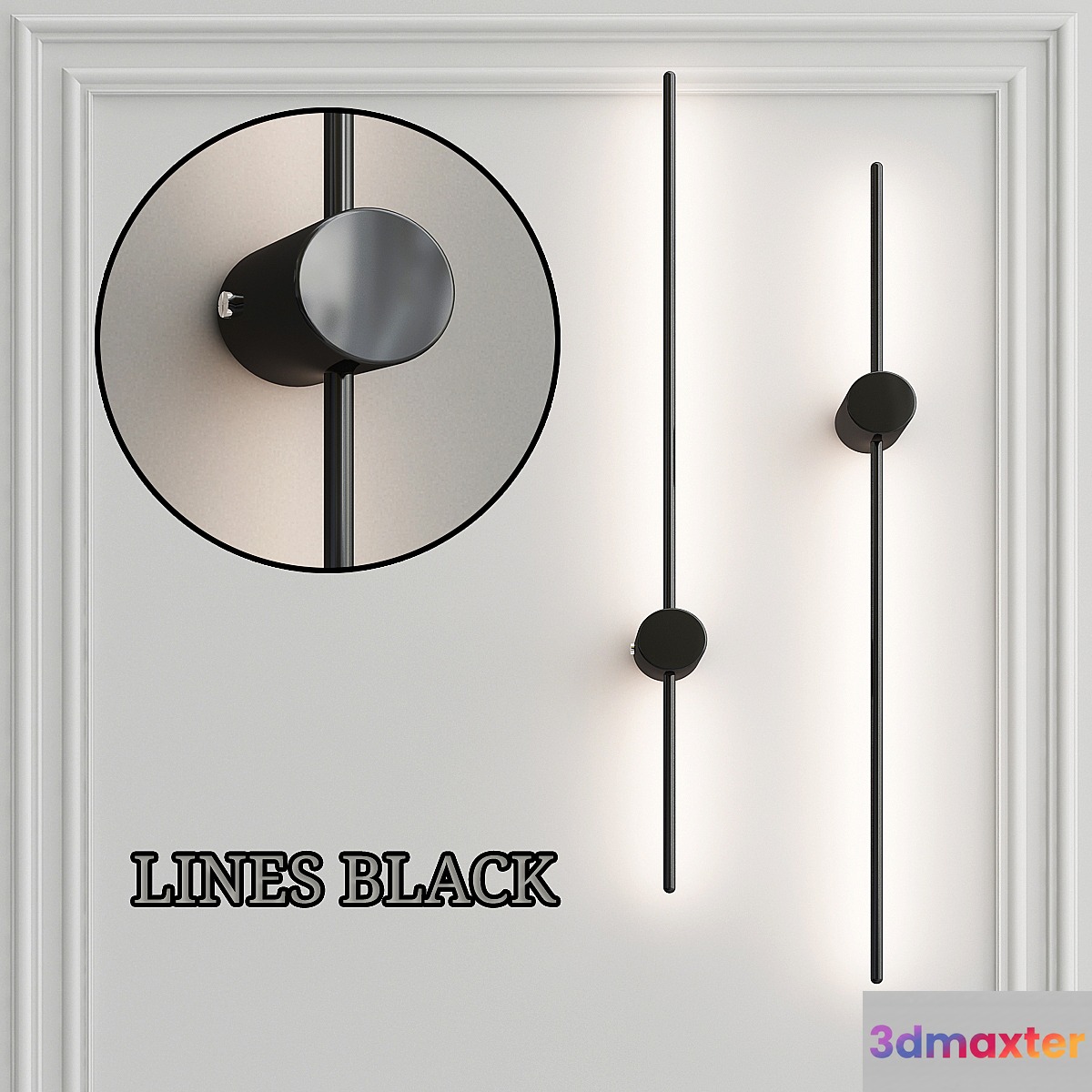 LINES BLACK 3D Max